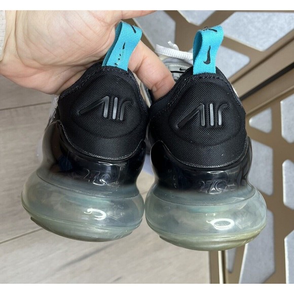 NIKE AIR MAX 270 Sneakers Men Shoes 10 White Shoes - Picture 6 of 10